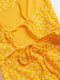 Сукня А-силуету жовта в принт | 6588435 | фото 3