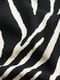 Широкие прямые брюки черно-белого цвета в анималистичный принт | 6588656 | фото 5