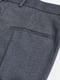 Костюмные брюки узкого кроя темно-серого цвета | 6588703 | фото 7