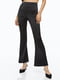 Атласные расклешенные  брюки черного цвета | 6588886 | фото 6