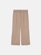Широкие прямые брюки бежевого цвета | 6589032