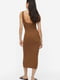 Платье-футляр коричневое | 6589538 | фото 5