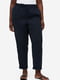 Укороченные ляняные  брюки темно-синего цвета | 6589766 | фото 2