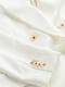 Жакет молочный с зазубреными лацканами | 6589869 | фото 8