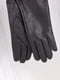 Перчатки кожаные черные демисезонные сенсорные | 6608332 | фото 4