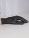 Перчатки кожаные черные на резинке сенсорные | 6608335 | фото 8