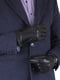 Чоловічі рукавички чорні шкіряні демісезонні | 6608338 | фото 3