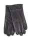 Перчатки мужские кожаные черные демисезонные | 6608339 | фото 4