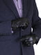 Перчатки мужские кожаные черные | 6608340 | фото 2