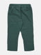 Зеленые брюки с декоративными пуговицами и шнурком | 6608481 | фото 2