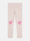 Легінси рожеві з принтом на колінах | 6608490
