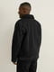 Джинсова куртка чорного кольору з коміром зі штучного хутра | 6608686 | фото 2