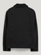 Джинсова куртка чорного кольору з коміром зі штучного хутра | 6608686 | фото 4