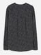 Блуза из струящейся ткани черного цвета в горошек | 6608735 | фото 4