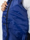 Куртка расклешенная синяя с поясом | 6608809 | фото 7