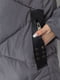 Куртка сіра з хутряним коміром | 6608813 | фото 5