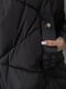 Куртка черная с меховым воротником | 6608816 | фото 5