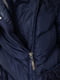 Куртка синяя с меховым воротником и карманами | 6608826 | фото 6