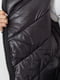 Куртка черная с меховым воротником и карманами | 6608827 | фото 6
