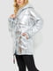 Куртка сріблястого кольору | 6608828 | фото 3