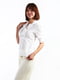 Блуза з V-подібним вирізом біла | 6615262 | фото 3