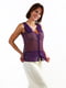 Блуза полупрозрачная фиолетовая | 6615274 | фото 4