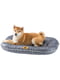 Подушка-лежак для собак і кішок Ferplast Oscar 100 х 70 х 12 см - 100, Сірий | 6609553 | фото 2