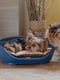 Пластиковый лежак для собак и кошек Ferplast Siesta Deluxe 49 х 36 х h 17.5 см - 2, Синий | 6609706 | фото 3