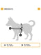 Нагрудная светоотражающая шлейка для собак из высокопрочного нейлона Ferplast Hercules Р S - A: 39 ÷ 47 см - B: 50 ÷ 60 см 25 мм, Красный | 6611386 | фото 2
