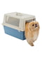 Контейнер переноска для собак та кішок Ferplast Atlas EL 40 x 60 xh 38 cm - ATLAS 30 EL, Блакитний | 6612296 | фото 3