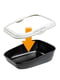 Туалет - лоток із фіксаторами для пакетів для котів Ferplast Moderna Чорний | 6612612 | фото 2