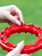 Жевательная игрушка для собак с кристаллами бикарбоната Ferplast Smile Ø 12 x 2,4 cm - S, Красный | 6613511 | фото 4