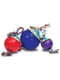 Jolly Pets ROMP-N-ROLL іграшка м'яч із мотузкою для собак Великий - D-22 см; H-45 см , Зелений | 6613941 | фото 4