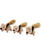 М'які іграшки їжалки для собак Білки 3 штуки Outward Hound Hide-A Refill Animalsl | 6614097 | фото 2