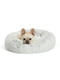 Пушистое мягкое место - лежак для собак Best Friends Donut Shag Taupe 58 х 58 см. , Морозный иней - Серый | 6614109