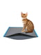 Круглий плюшевий лежак для котів та собак Milord Ponchik S - 50 см. до 5 кг., сірий | 6614923 | фото 3