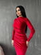 Оксамитова сукня-футляр червоного кольору | 6615370 | фото 2