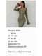 Сукня оливкового кольору з довгими розширеними рукавами | 6615379 | фото 4