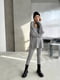 Сірий  костюм в рубчик: светр oversize та легінси | 6615445 | фото 4