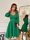 Елегантна  зелена сукня   з застібкою-блискавкою | 6615470 | фото 2