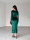 Вишукана сукня-футляр зеленого кольору | 6615480 | фото 2