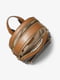Рюкзак кожаный коричневый с узором | 6615762 | фото 3