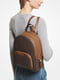 Рюкзак кожаный коричневый с узором | 6615762 | фото 4