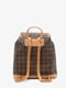 Рюкзак коричневий з візерунком | 6615815 | фото 2