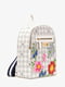 Рюкзак белый в цветочный принт | 6615817 | фото 5