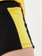 Шорти чорного кольору із жовтою вставкою | 6615895 | фото 4