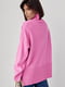 Розовый свитер oversize с разрезами по бокам | 6615911 | фото 3