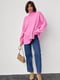 Розовый свитер oversize с разрезами по бокам | 6615911 | фото 4
