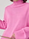 Розовый свитер oversize с разрезами по бокам | 6615911 | фото 5