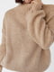 Вязаный свитер оверсайз кофейного цвета | 6615912 | фото 5